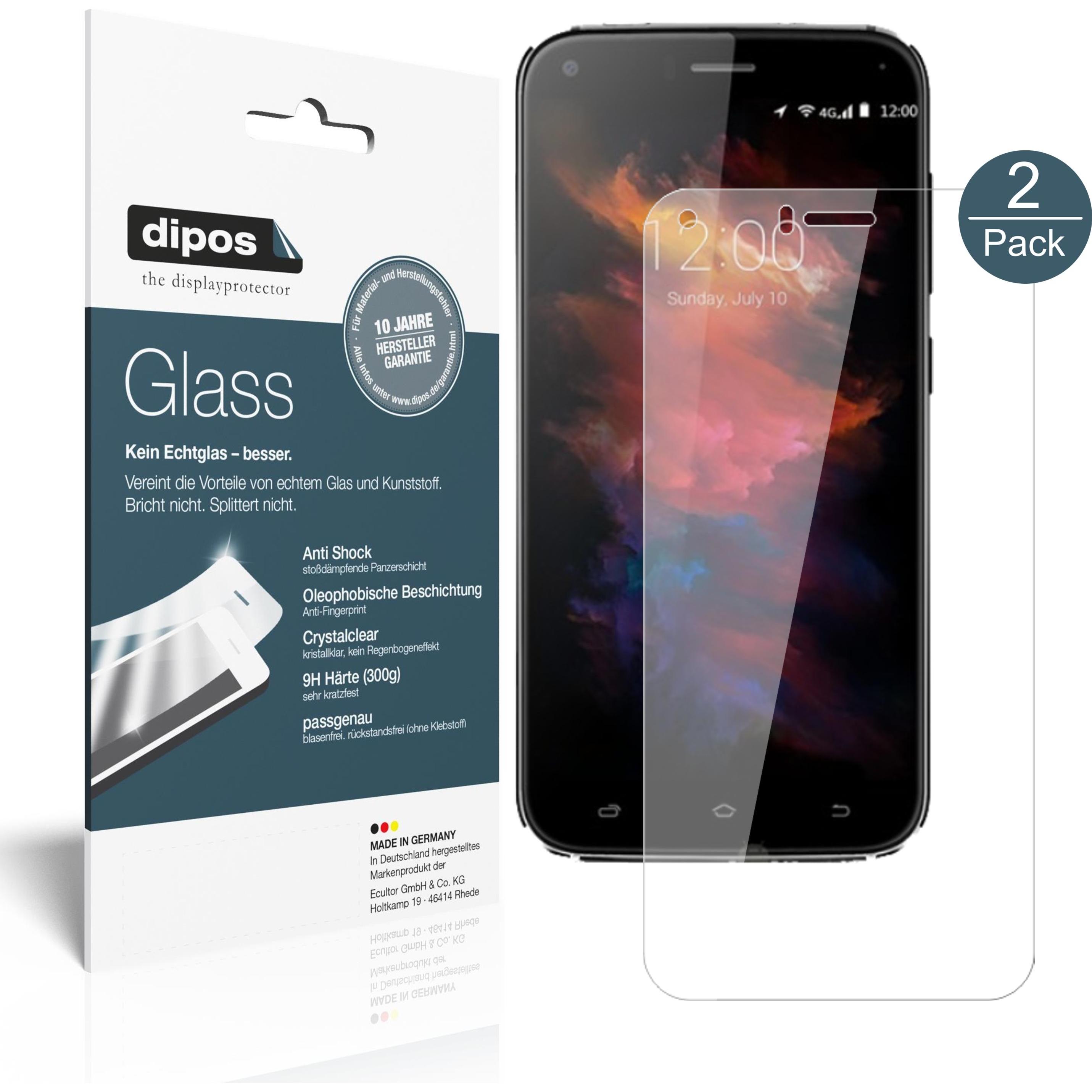 Bild von Dipos Displayschutz Anti-Shock (2 Stück, Umidigi Umi Diamond X), Smartphone Schutzfolie, Transparent