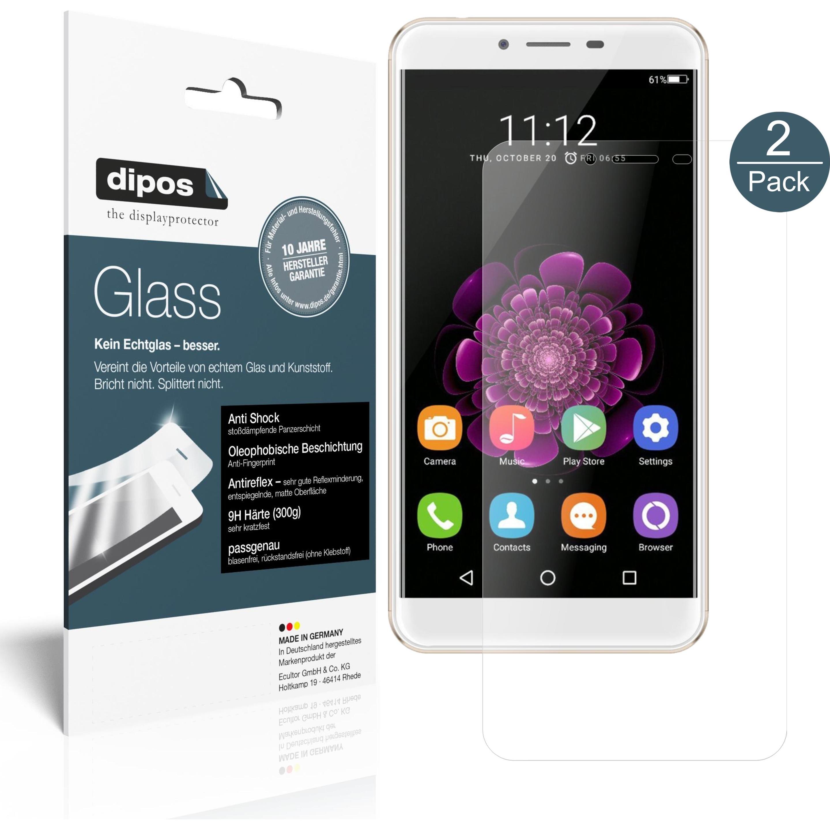 Bild von Dipos Displayschutz Anti-Shock (2 Stück, Oukitel U15S), Smartphone Schutzfolie, Transparent
