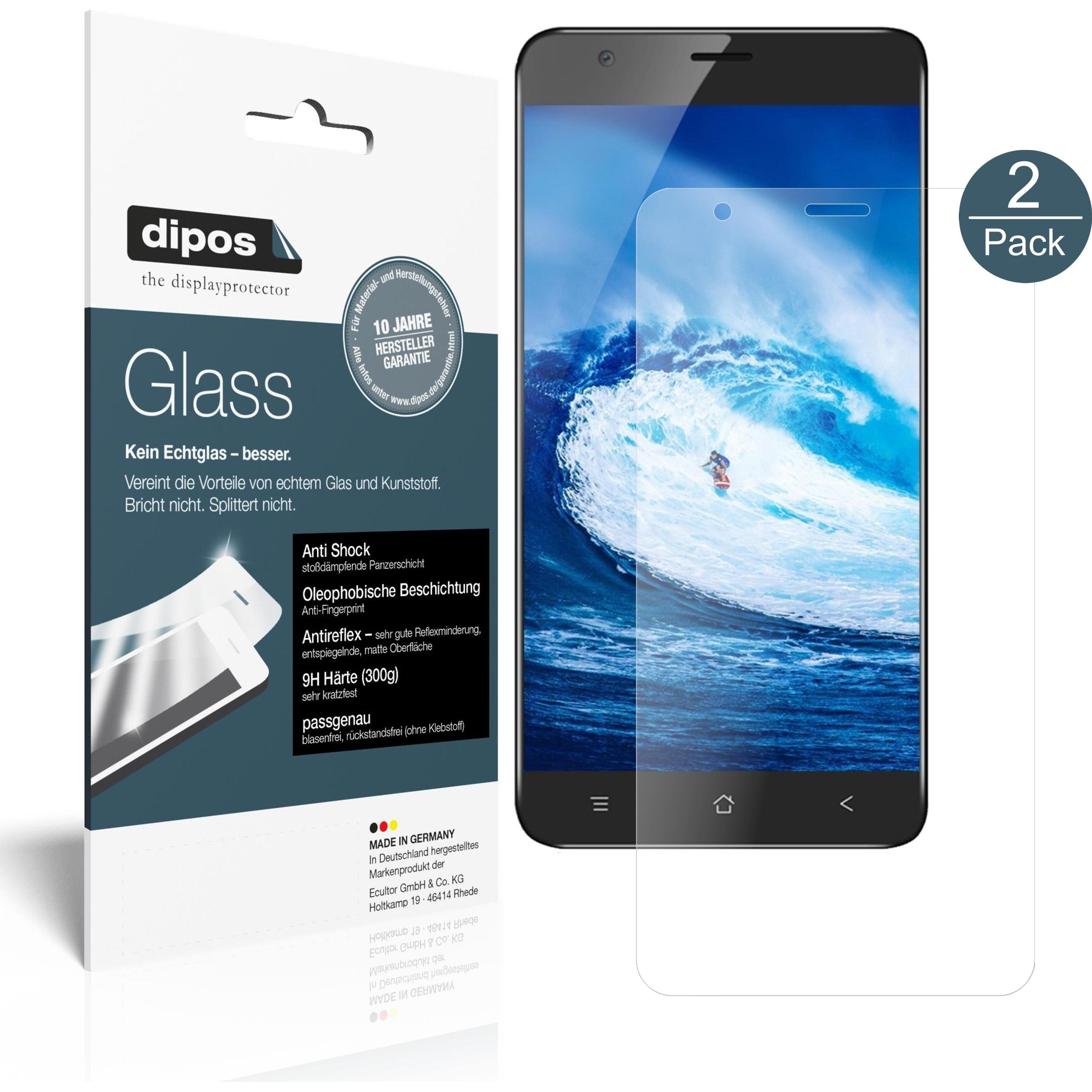 Bild von Dipos Displayschutz Anti-Shock (2 Stück, Blackview E7s), Smartphone Schutzfolie, Transparent