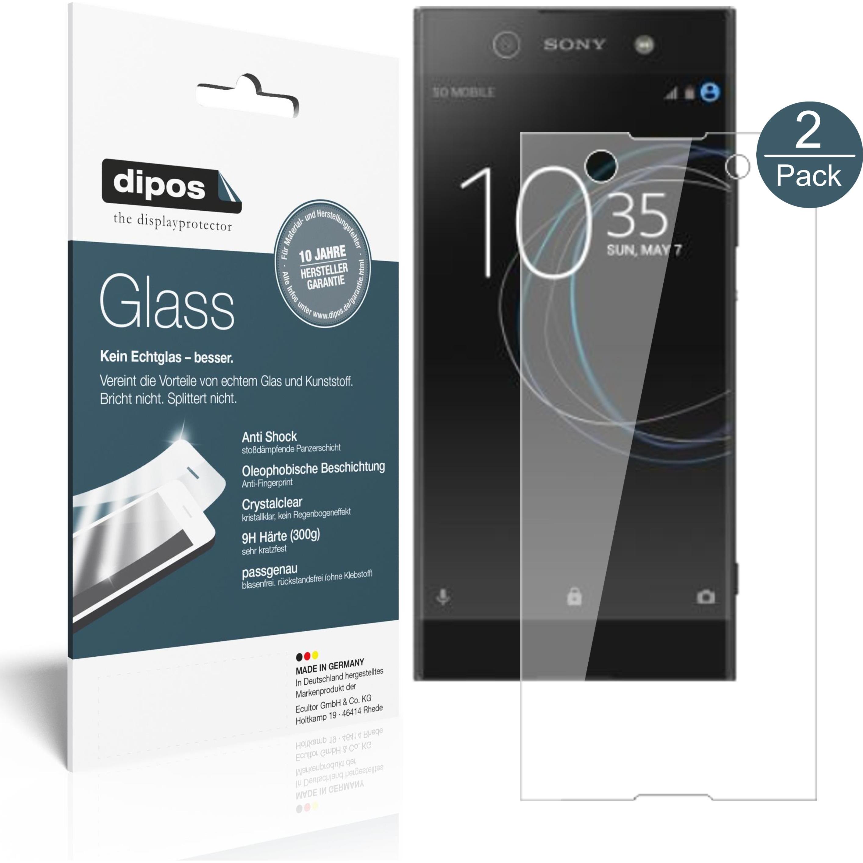 Bild von Dipos Displayschutz Anti-Shock (2 Stück, Sony Xperia XA1 Ultra), Smartphone Schutzfolie, Transparent