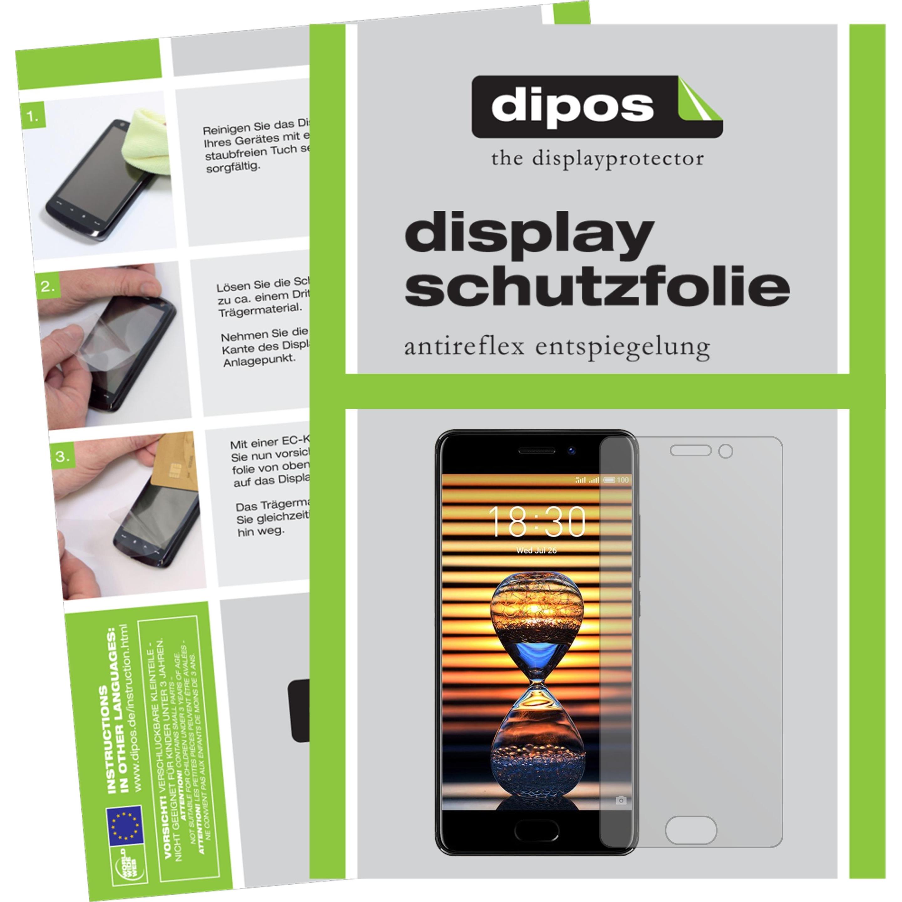 Bild von Dipos Displayschutzfolie Antireflex (2 Stück, Meizu Pro 7 Plus), Smartphone Schutzfolie, Transparent
