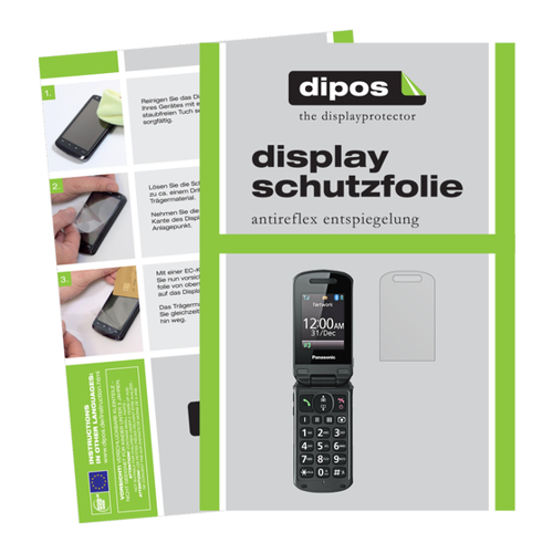 Bild von dipo I 6X Schutzfolie matt kompatibel mit Panasonic KX-TU329