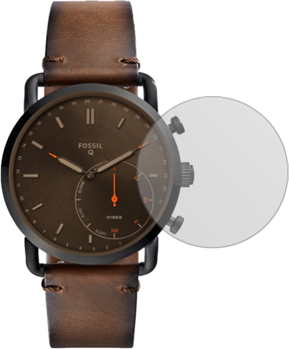 Bild von dipos I 6X Schutzfolie matt kompatibel mit Fossil Q Commuter Folie Displayschutzfolie