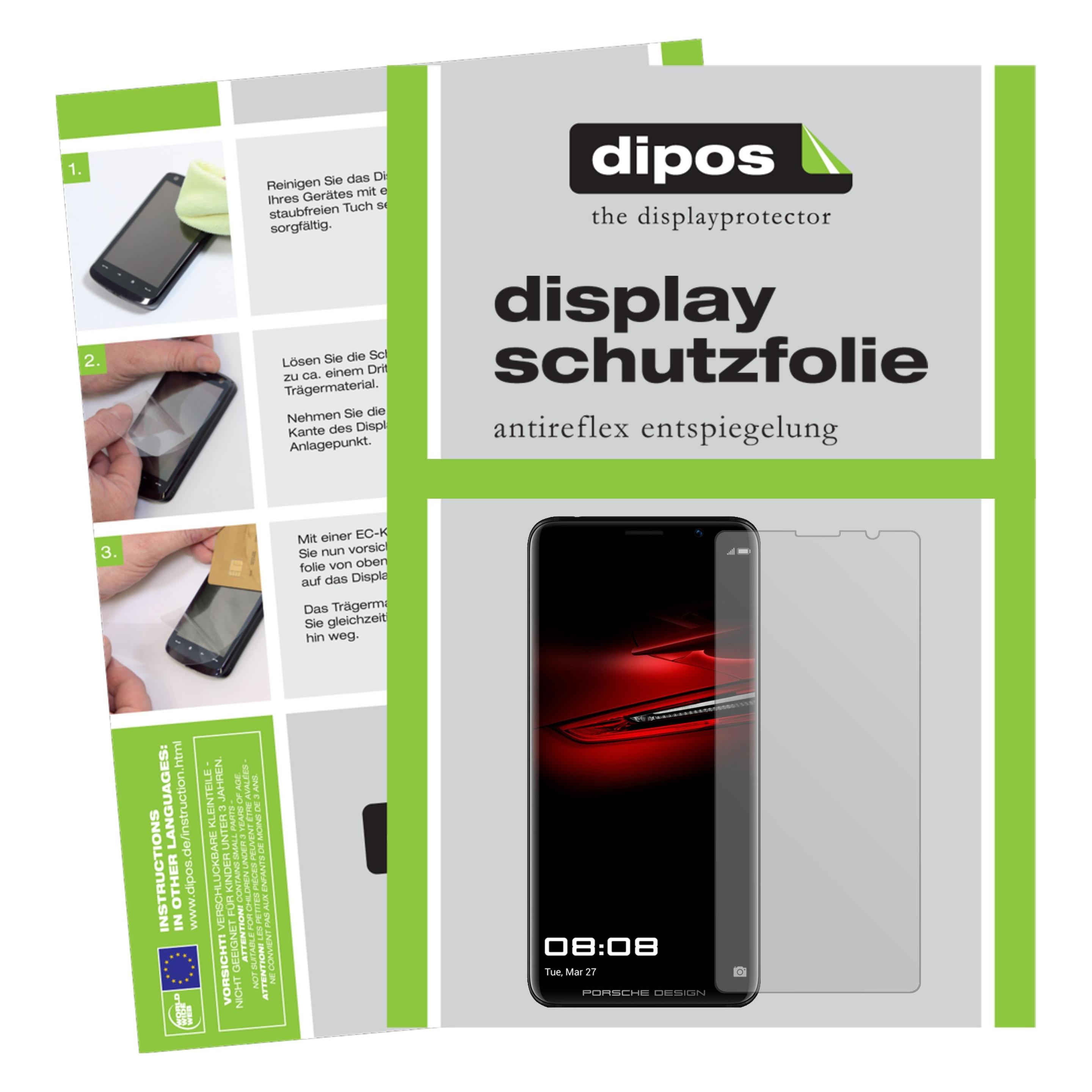 Bild von Dipos Displayschutzfolie Antireflex (2 Stück, Huawei Mate RS Porsche Design), Smartphone Schutzfolie, Transparent