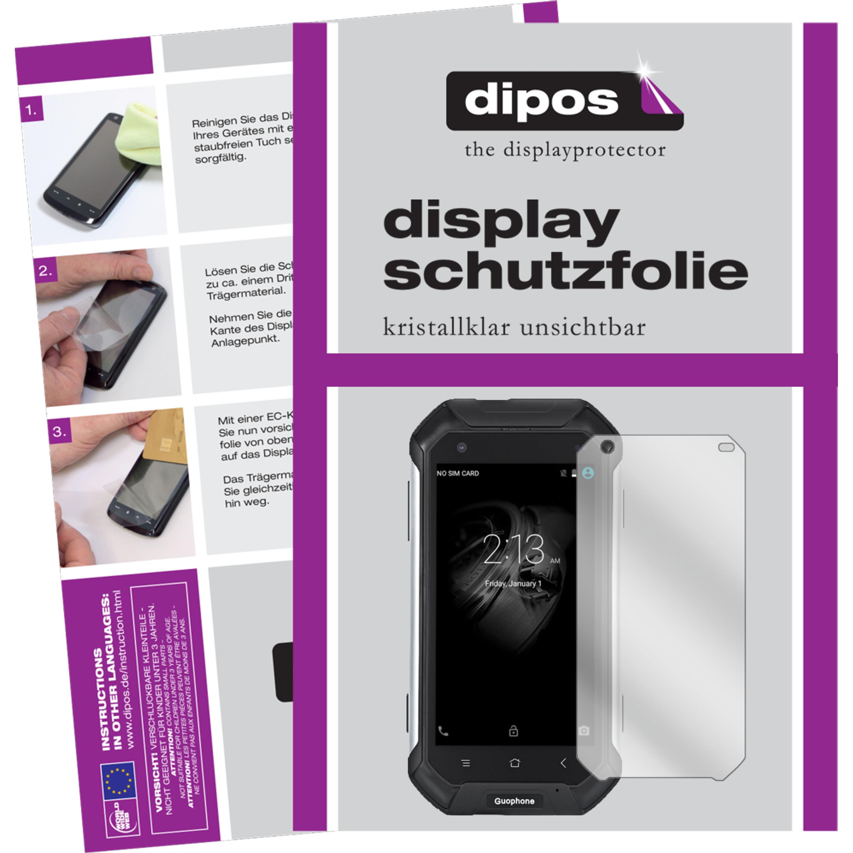 Bild von Dipos Displayschutzfolie Crystalclear (5 Stück, Guophone V19), Smartphone Schutzfolie, Transparent