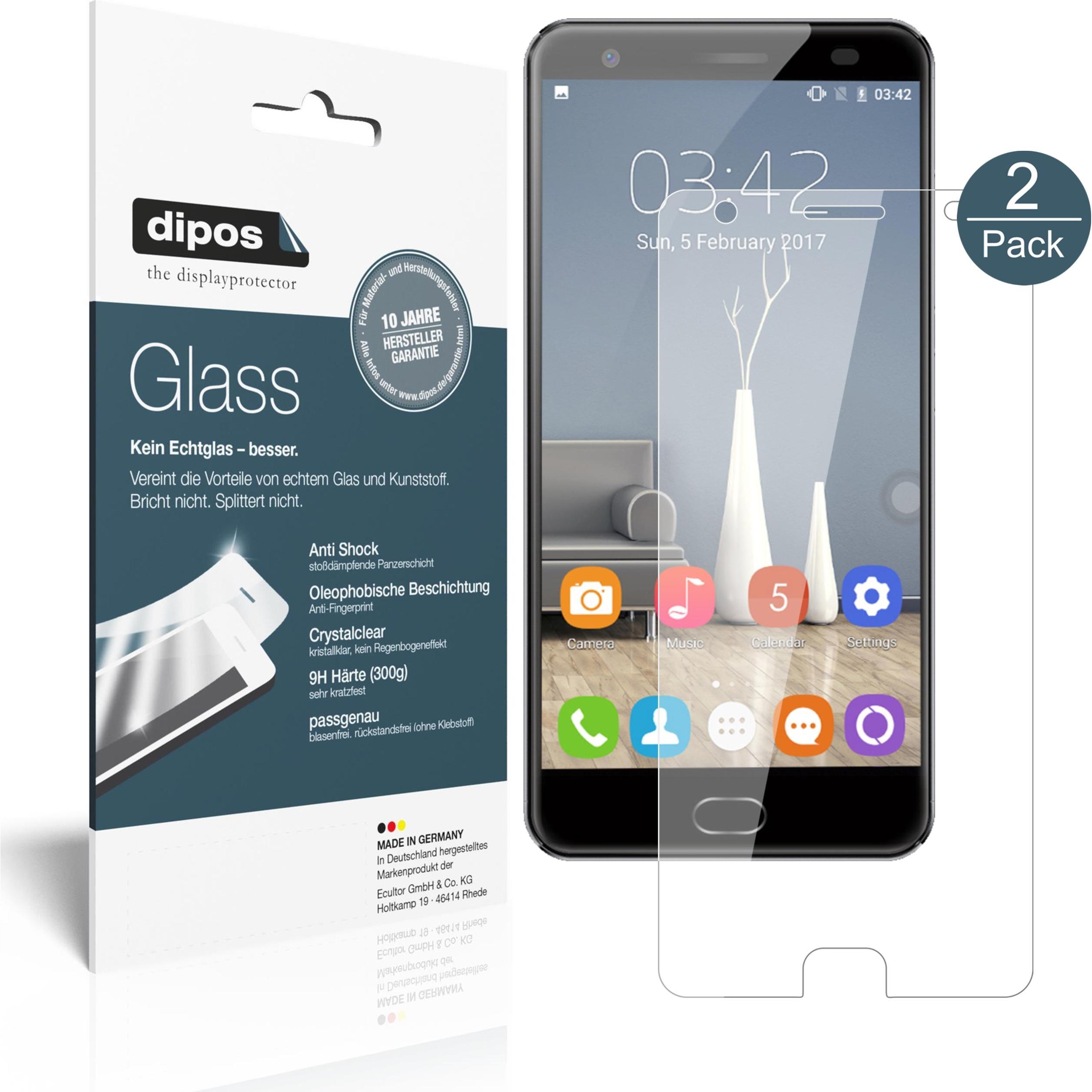 Bild von Dipos Displayschutz Anti-Shock (2 Stück, Oukitel OK6000 Plus), Smartphone Schutzfolie, Transparent