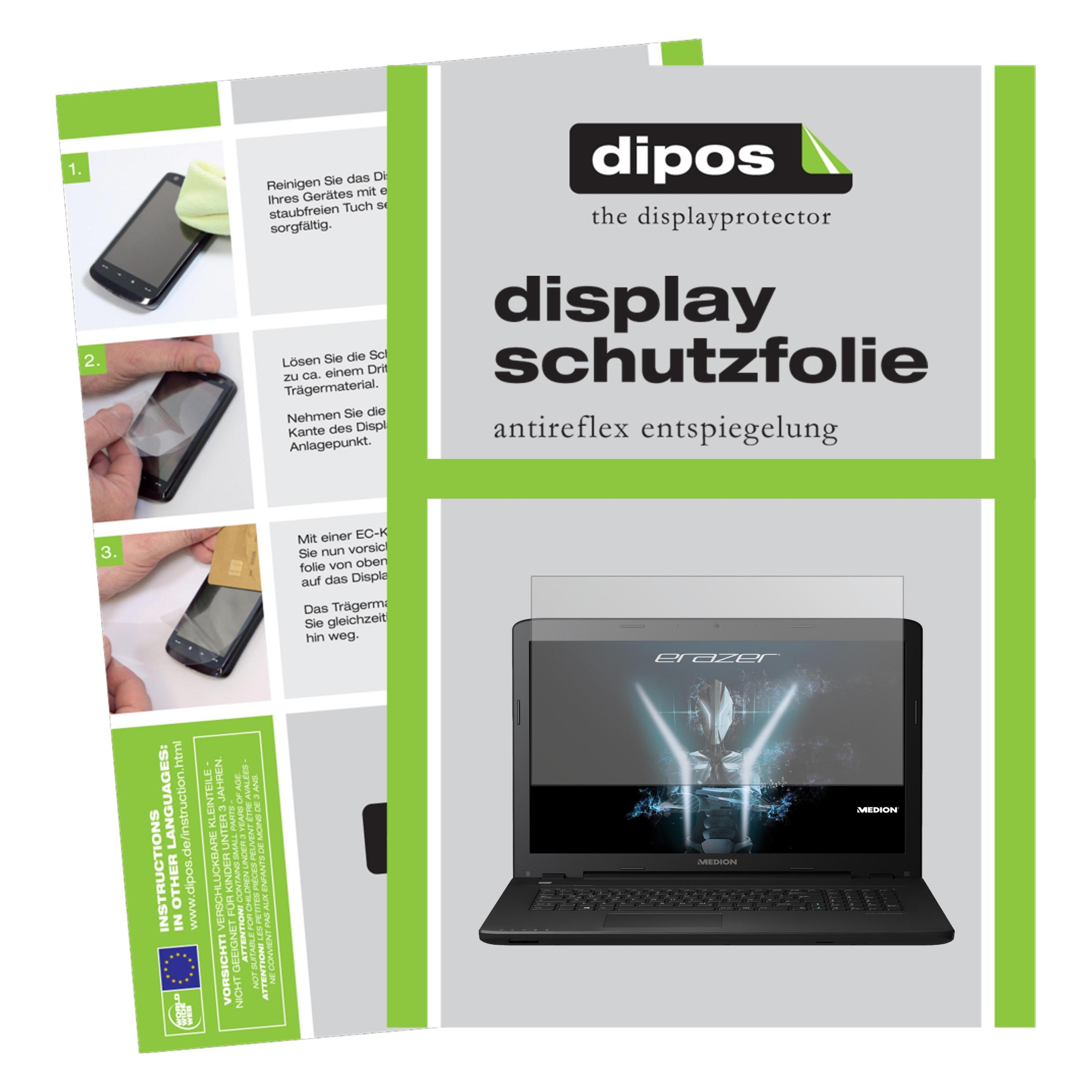 Bild von Dipos Displayschutzfolie Antireflex (2 Stück, Erazer P6689), Tablet Schutzfolie
