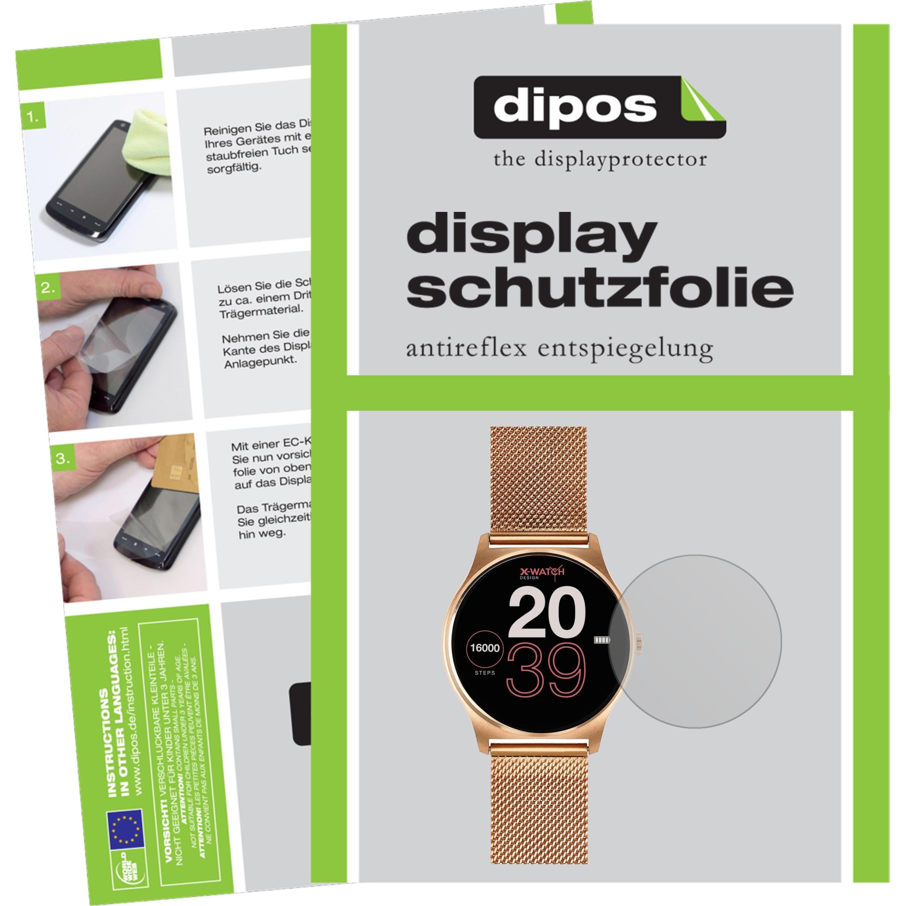 Bild von Dipos Displayschutzfolie Antireflex, Smartwatch Schutzfolie, Transparent