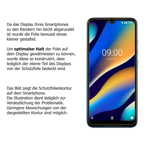 Bild von dipos I 4X Schutzfolie klar kompatibel mit Wiko View 3 Lite