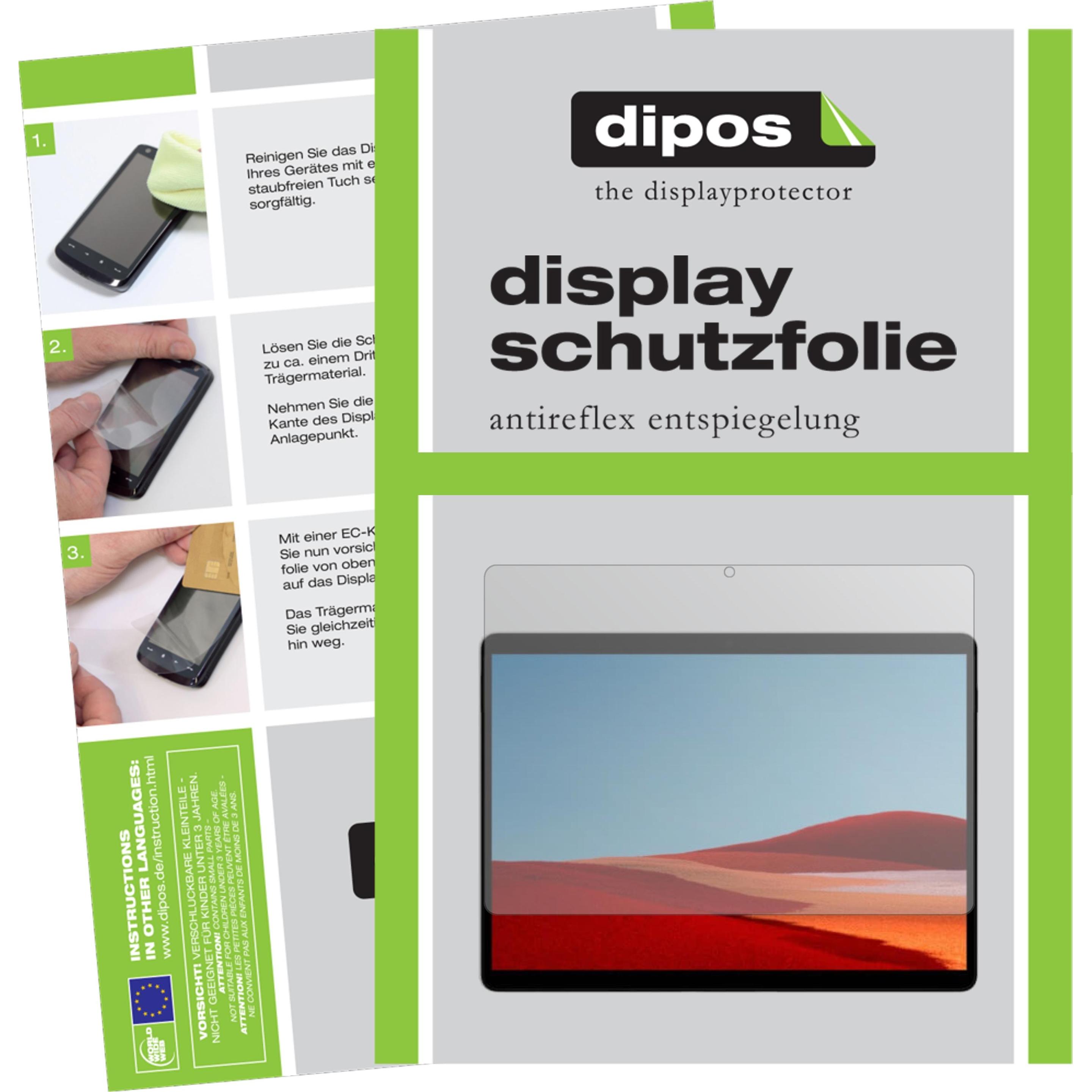 Bild von Dipos Displayschutzfolie Antireflex (2 Stück, Microsoft Surface Pro X), Tablet Schutzfolie