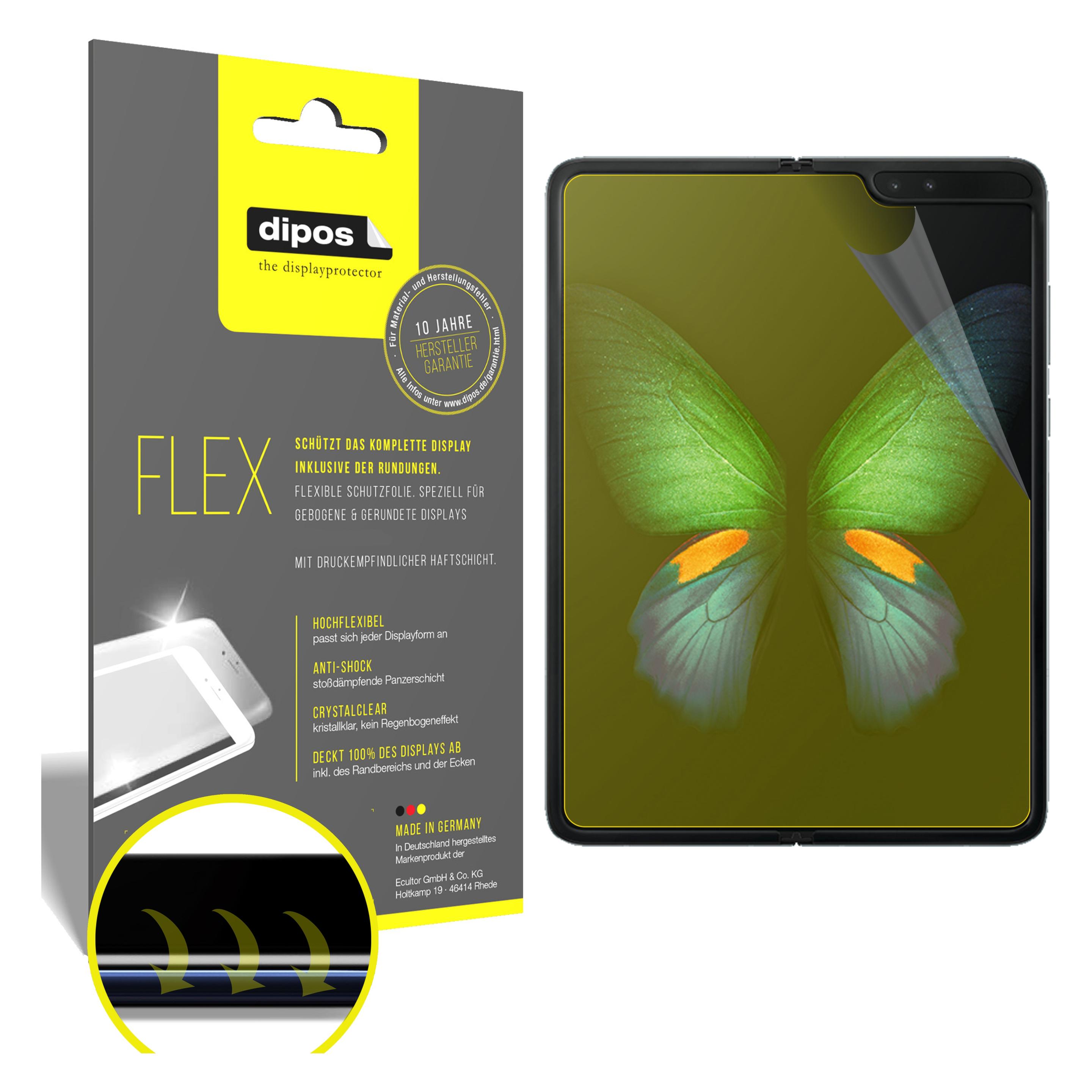Bild von Dipos Displayschutzfolie Full-Cover 3D (3 Stück, Samsung Galaxy Fold), Smartphone Schutzfolie, Transparent