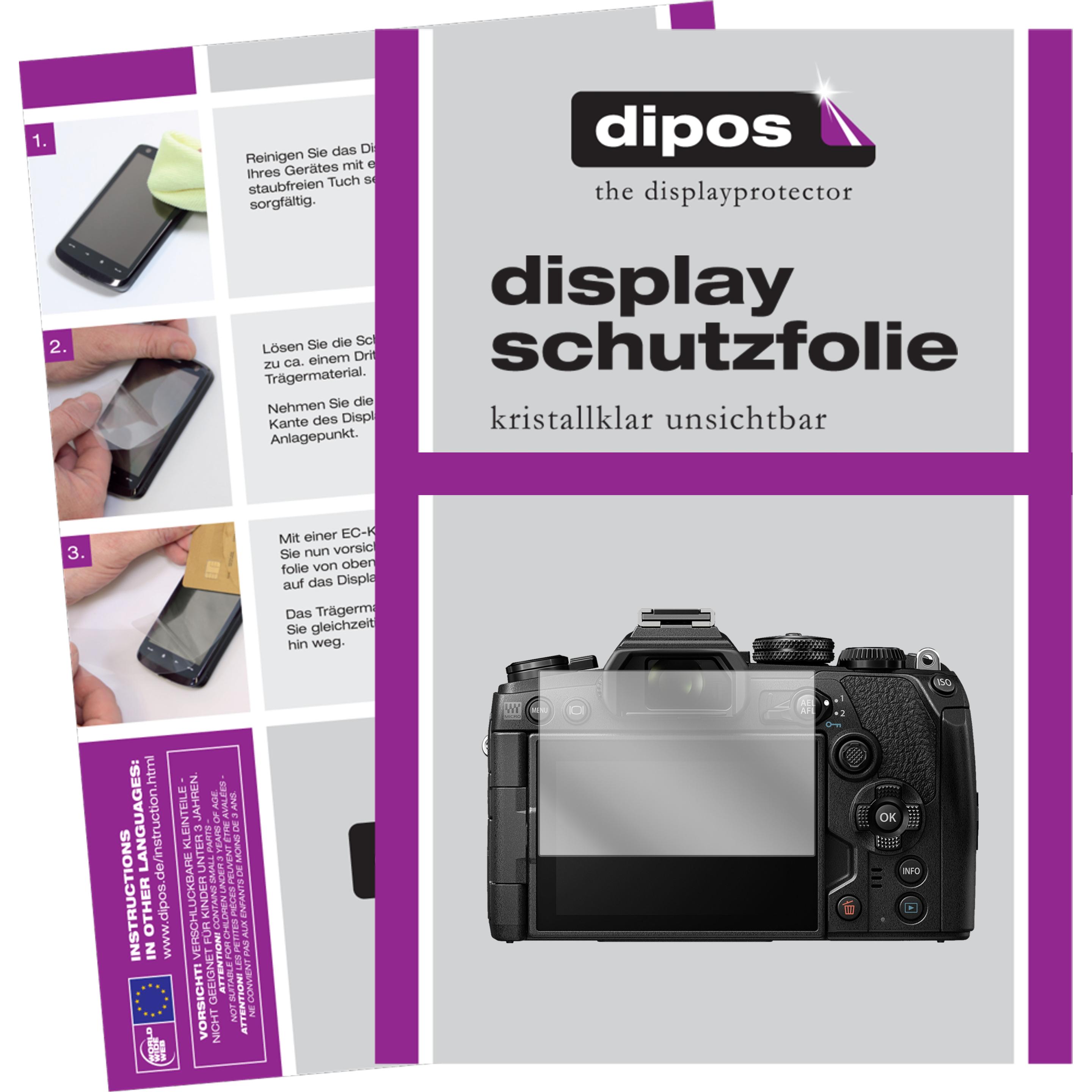 Bild von Dipos Displayschutzfolie Crystalclear (Displayschutz, OM-D E-M1 Mark III), Kameraschutz, Transparent