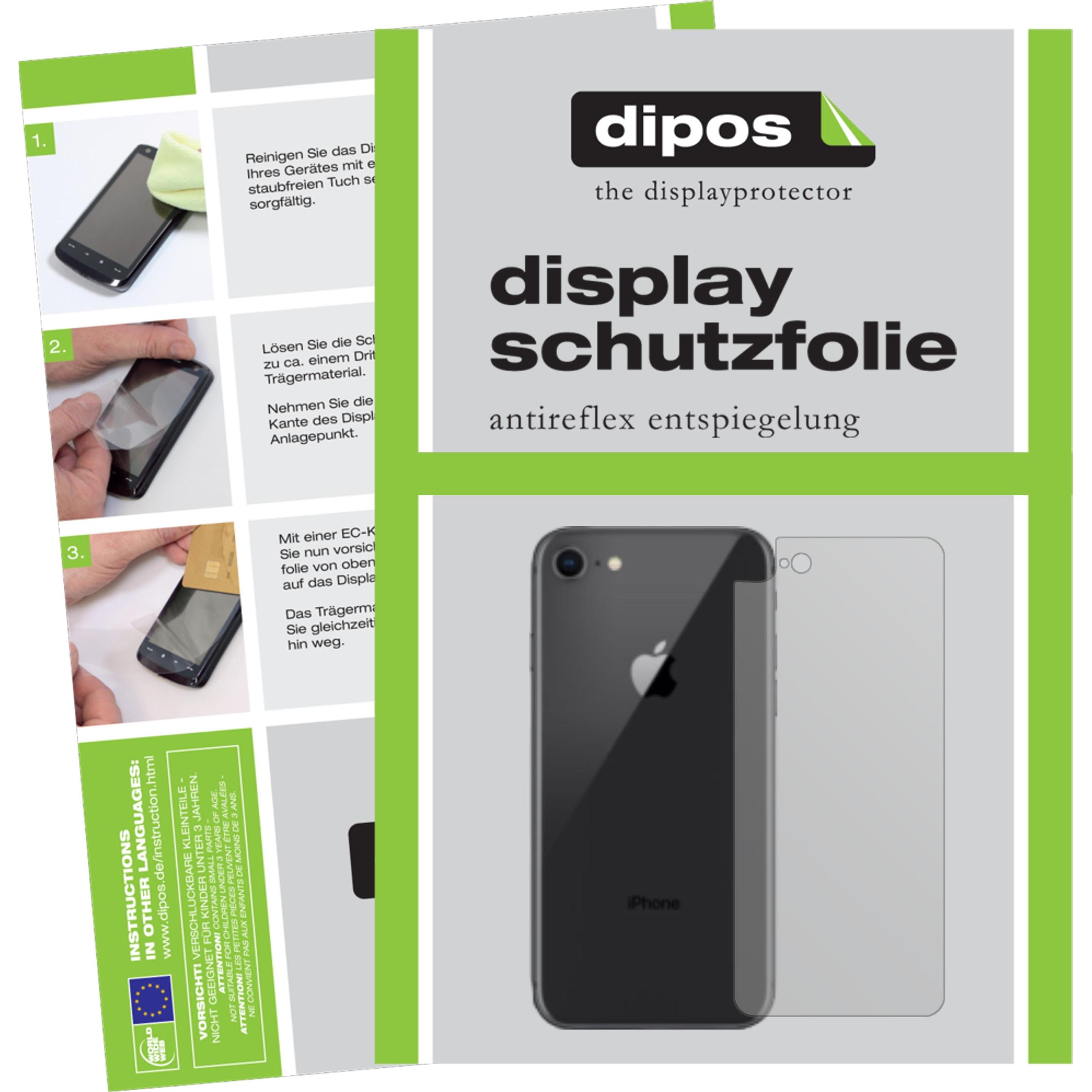 Bild von Dipos Displayschutzfolie Antireflex (2 Stück, Apple iPhone SE (3rd Gen), Apple iPhone SE (2nd Gen)), Smartphone Schutzfolie, Transparent