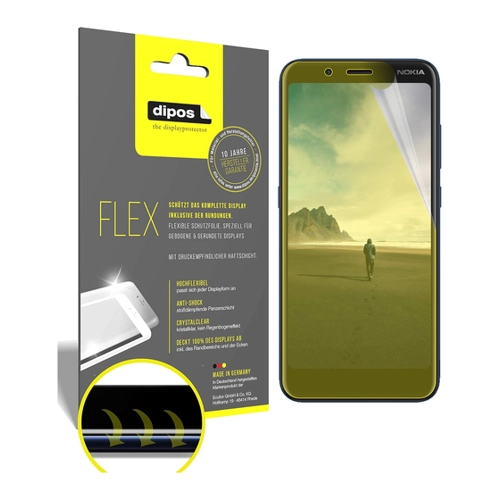 Bild von dipos I 2X Schutzfolie für Nokia C2 Tava - Full Cover 3D Displayschutzfolie