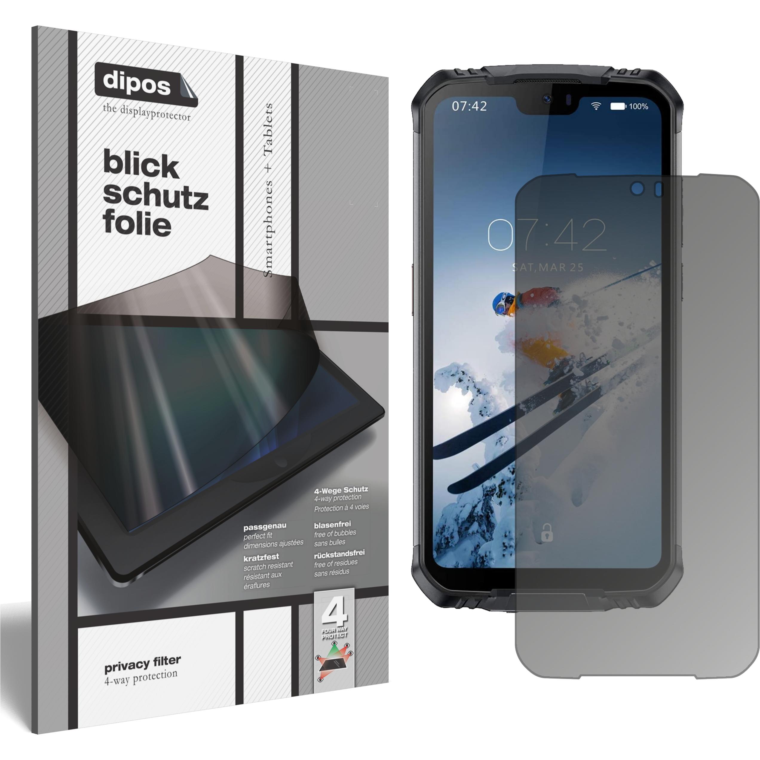 Bild von Dipos Blickschutzfolie 4-Way Privacy (1 Stück, Doogee S88 Pro), Smartphone Schutzfolie, Transparent