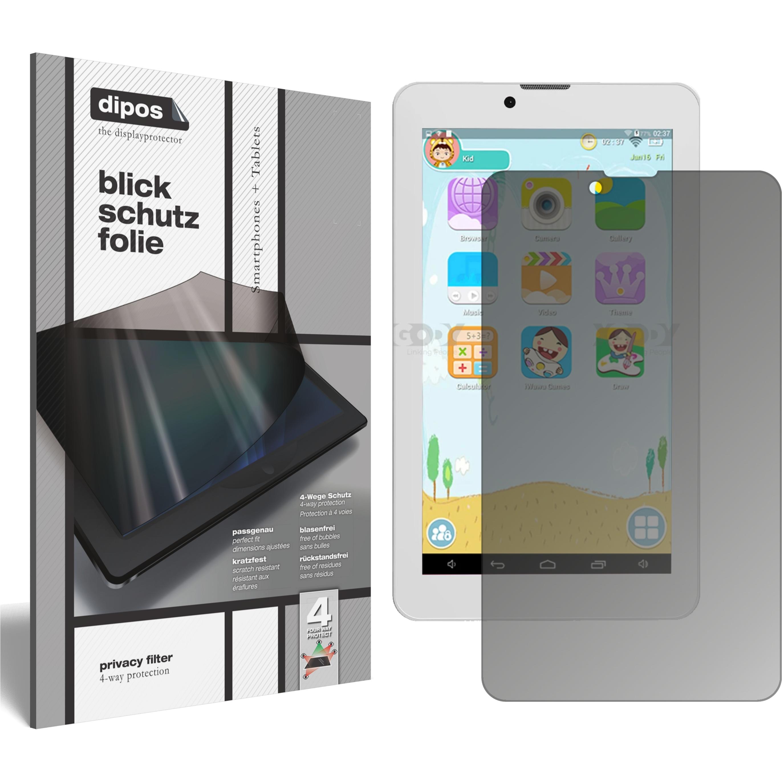 Bild von Dipos Blickschutzfolie 4-Way Privacy (1 Stück, XGODY X701 7), Tablet Schutzfolie