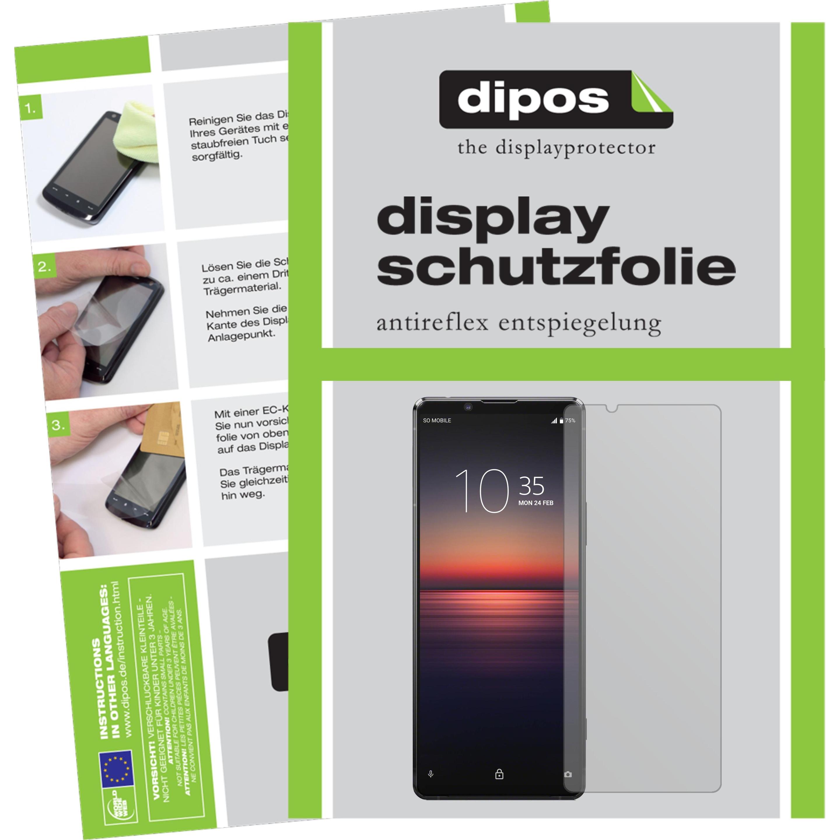 Bild von Dipos Displayschutzfolie Antireflex (6 Stück, Sony Xperia 1 II), Smartphone Schutzfolie, Transparent