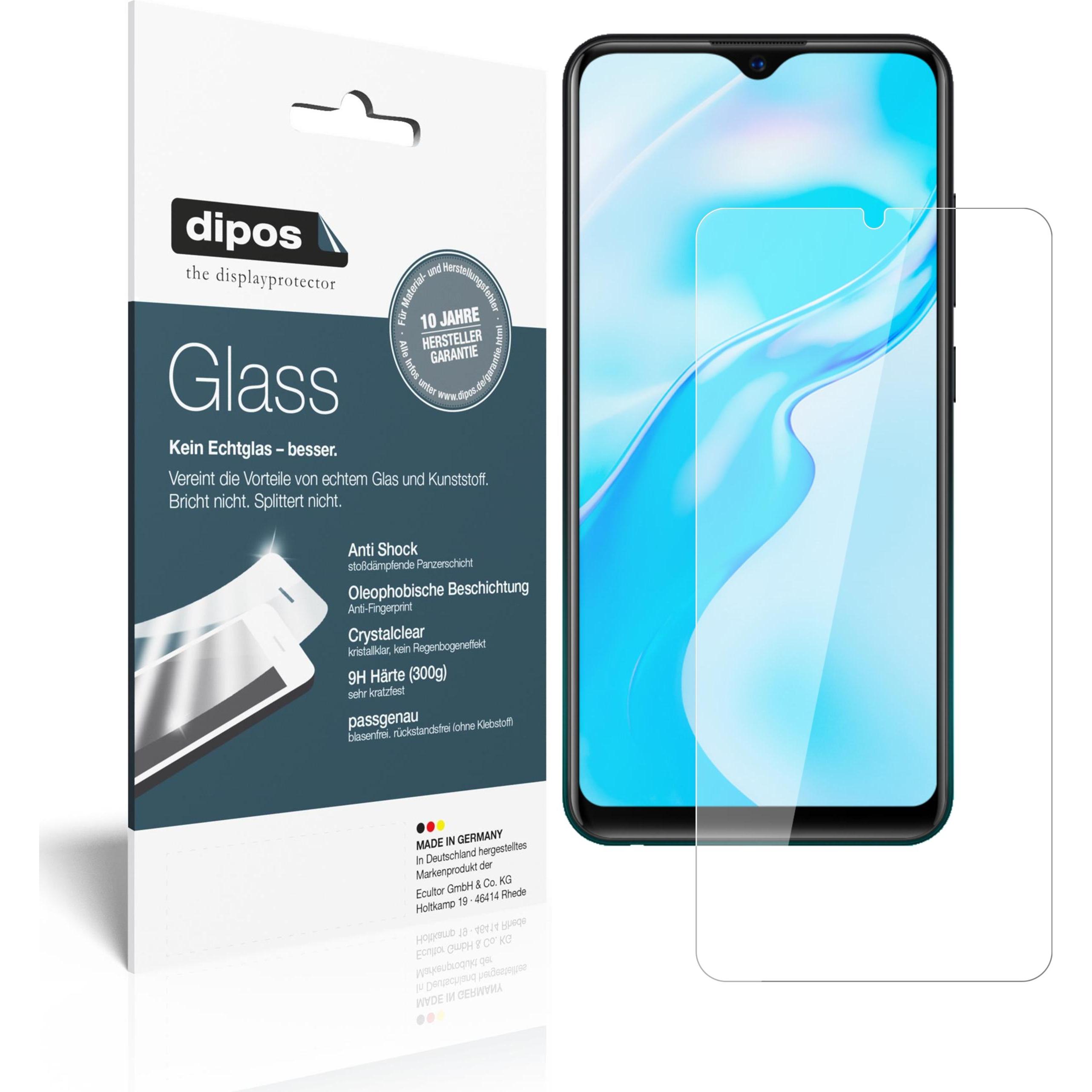 Bild von Dipos Displayschutz Anti-Shock (2 Stück, Vivo Y1S), Smartphone Schutzfolie, Transparent