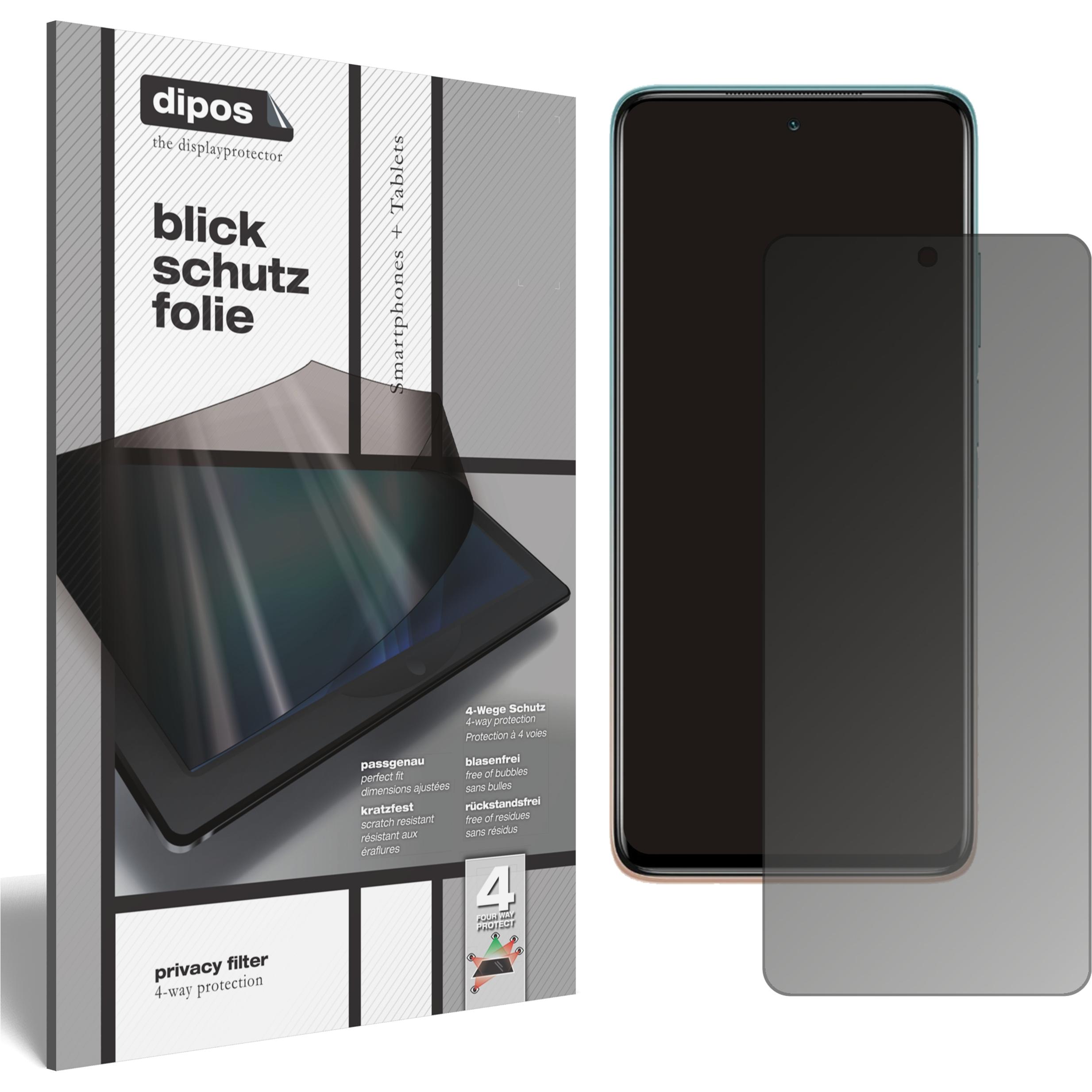 Bild von Dipos Blickschutzfolie 4-Way Privacy (1 Stück, Xiaomi Mi 10i), Smartphone Schutzfolie, Transparent