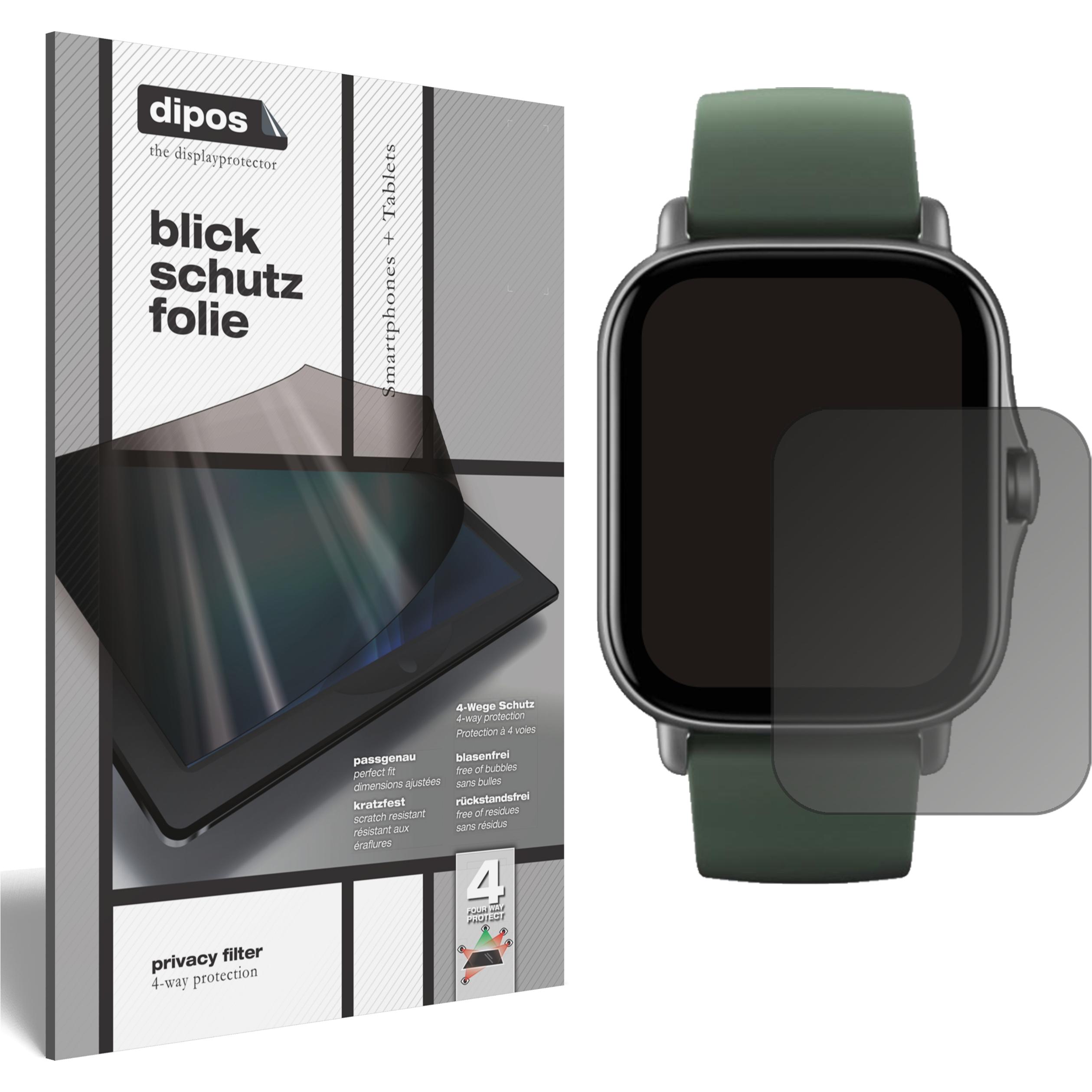 Bild von Dipos Blickschutzfolie 4-Way Privacy, Smartwatch Schutzfolie, Transparent