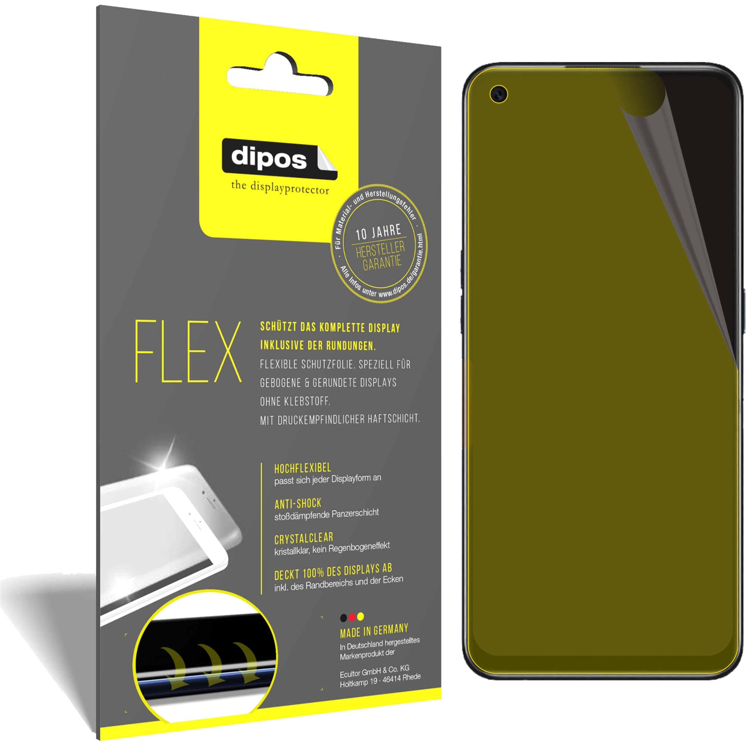 Bild von Dipos Displayschutzfolie Full-Cover 3D (3 Stück, Oppo A55s), Smartphone Schutzfolie, Transparent