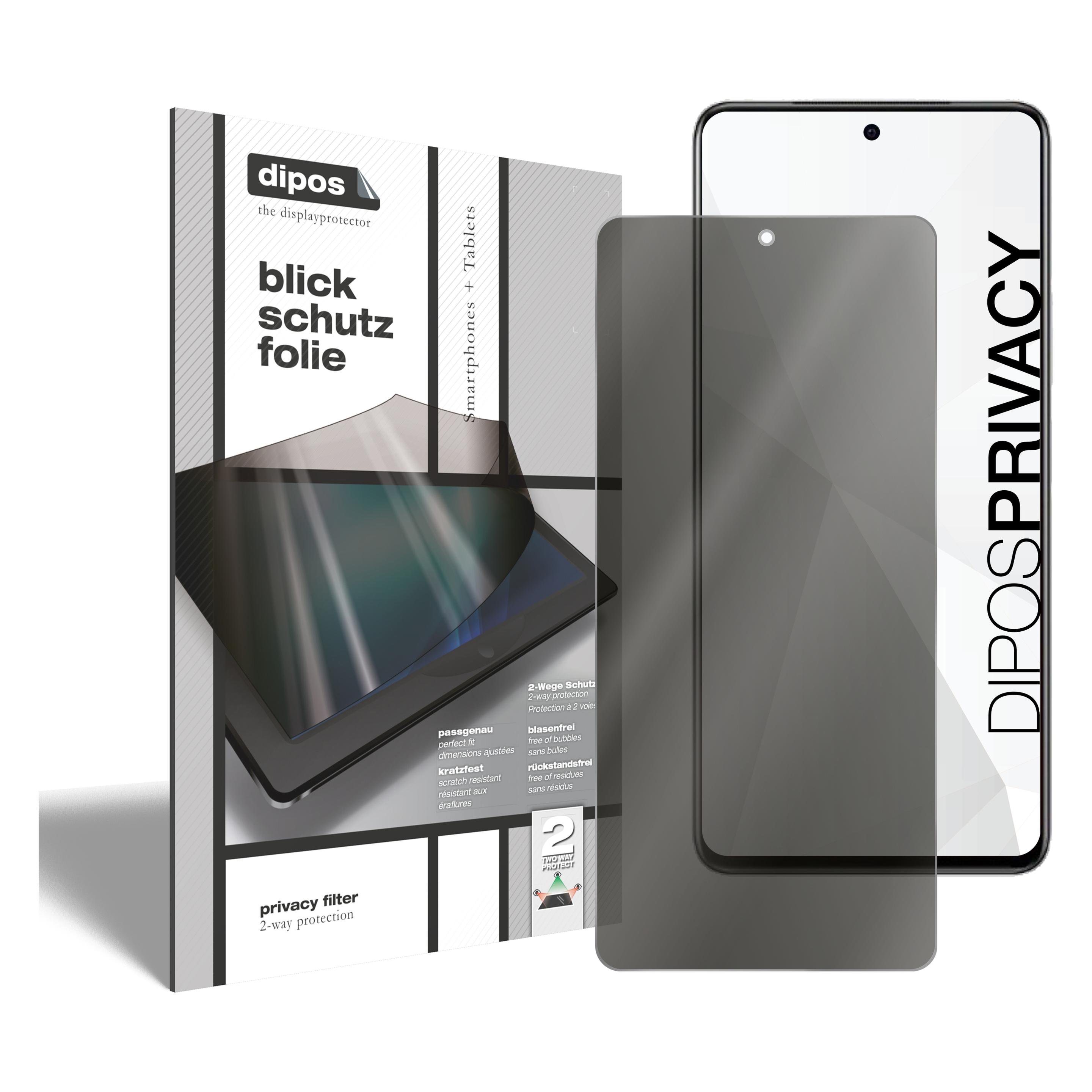 Bild von Dipos Blickschutzfolie 2-Way Anti-Shock (2 Stück, Vivo iQOO Z5), Smartphone Schutzfolie, Transparent