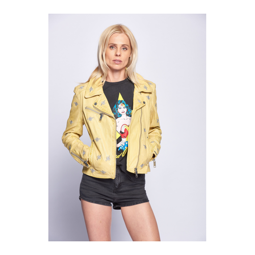 Bild von Maze Damen Eyecatcher Biker Jacke mit schönen Stickereien
