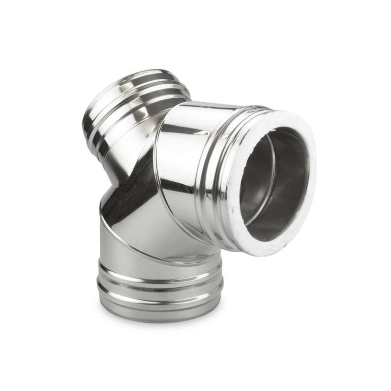 Bild von Schiedel ICS Bogen 90° DN 80mm mit Revisionsverschluss für Öl,Gas