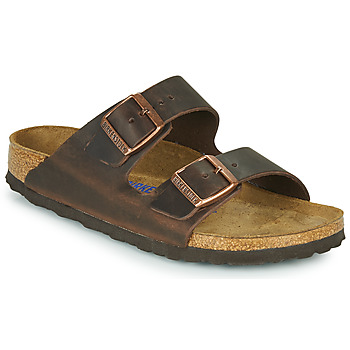 Bild von Birkenstock Women's Arizona Oiled Nubuck Leather Soft Footbed Narrow Habana