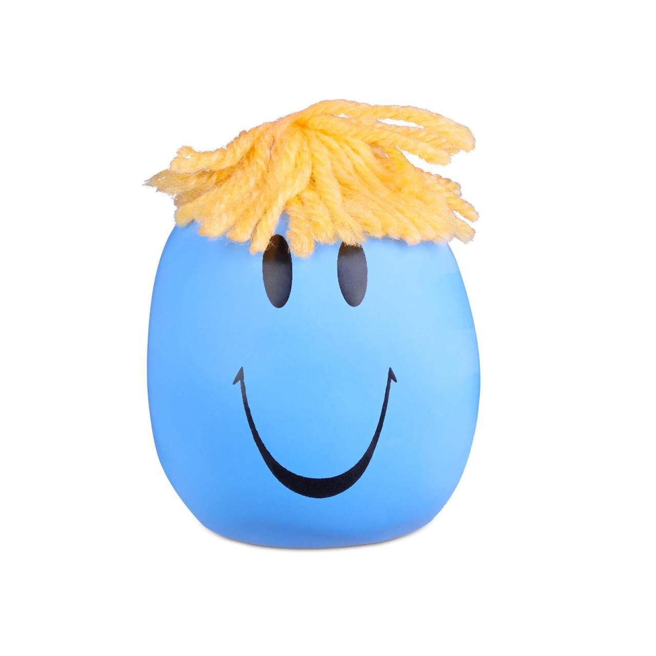 Bild von Relaxdays Knautschball 9 cm, mit lustiger Grimasse, Antistressball knetbar für Kinder, Erwachsene, verschiedene Farben