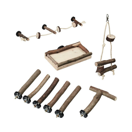 Bild von Relaxdays Vogelspielzeug 9-teiliges Set für Vögel