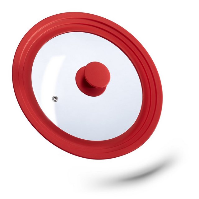 Bild von relaxdays Topfdeckel Universal Topfdeckel 22-26 cm Silikon, Rot