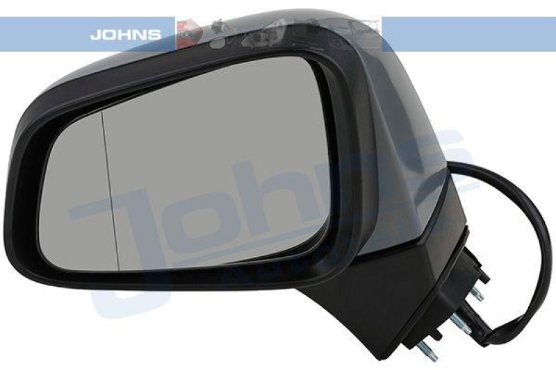 Bild von JOHNS 55 21 37-21 Außenspiegel Rückspiegel, Seitenspiegel, Autospiegel links grundiert für elektr.Spiegelverstellung, asphärisch, beheizbar