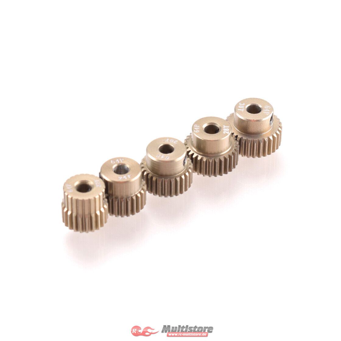 Bild von RUDDOG 64dp Aluminium Pinion 5-Pack Even (22,24,26,28,30T) / RP-0047