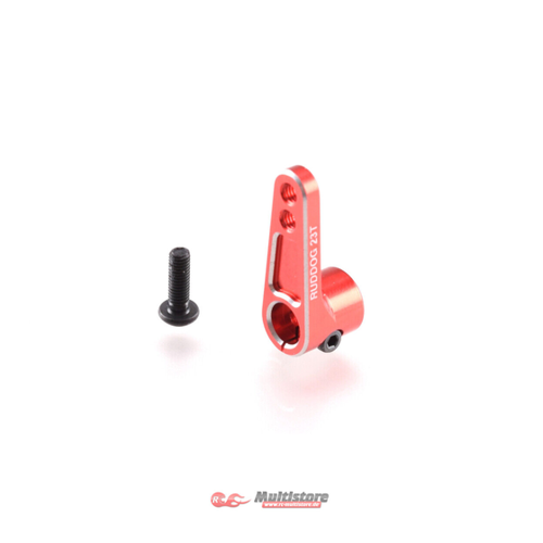 Bild von RUDDOG Aluminium Offset Servo Horn 23T Red / RP-0088-23