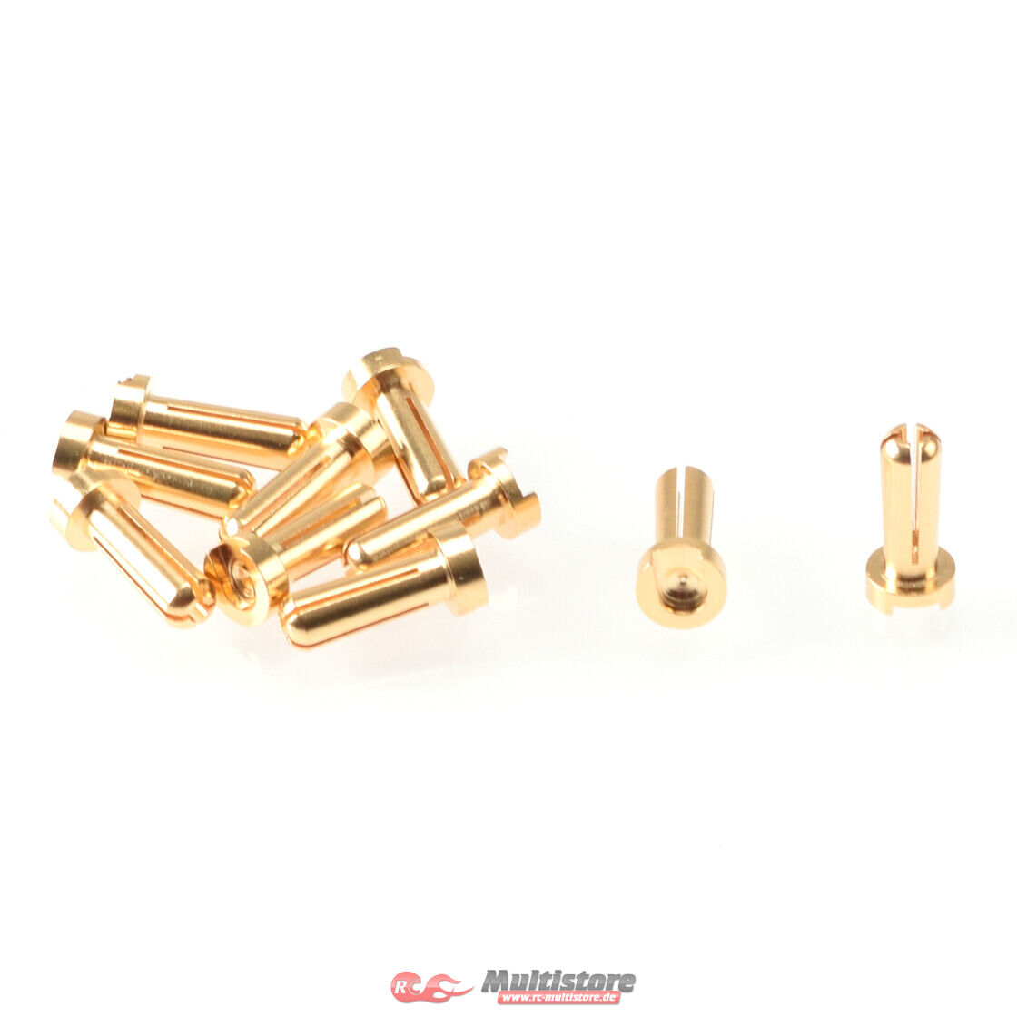 Bild von RUDDOG 4mm Gold Plug Male 14mm (10pcs) / RP-0184
