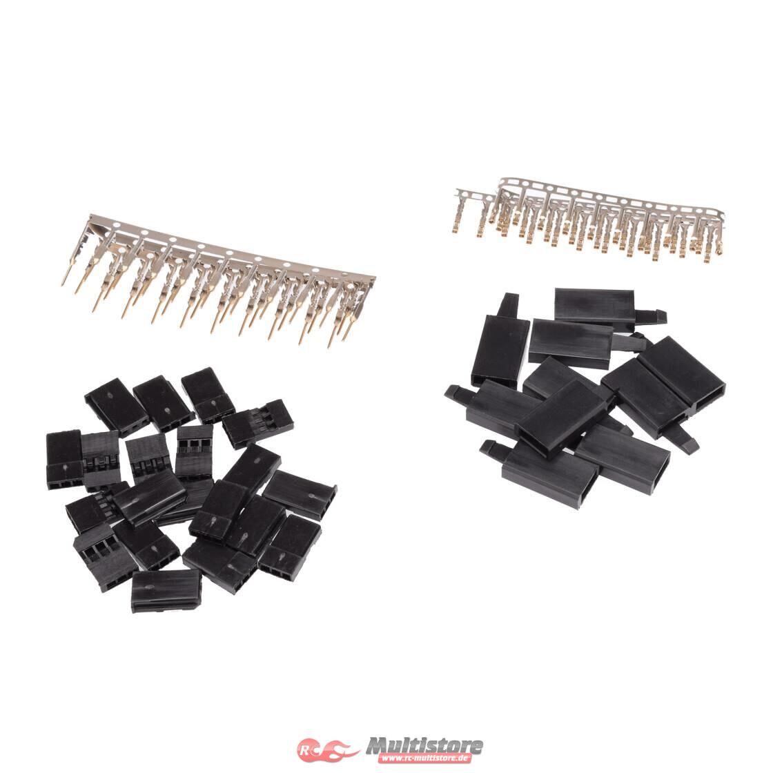Bild von RUDDOG RX Plug Locking Type Set for Futaba and JR (30pcs) / RP-0312