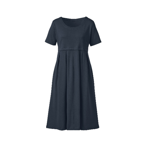 Bild von Elegantes Jerseykleid aus Bio-Baumwolle in nachtblau