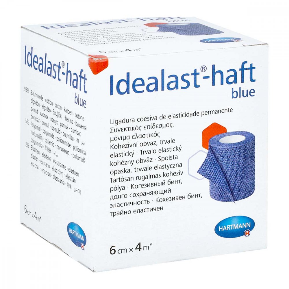 Bild von PAUL HARTMANN AG Erste-Hilfe-Set Hartmann Idealast®-haft Color, dauerelastische Idealbinde in blau