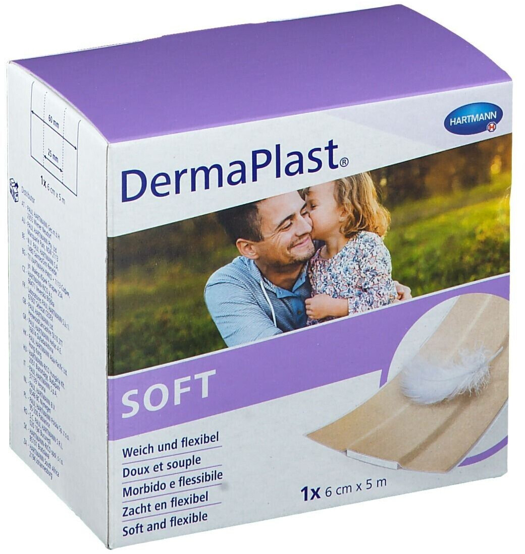 Bild von Hartmann DERMAPLAST Soft Pflaster 6 cmx5 m