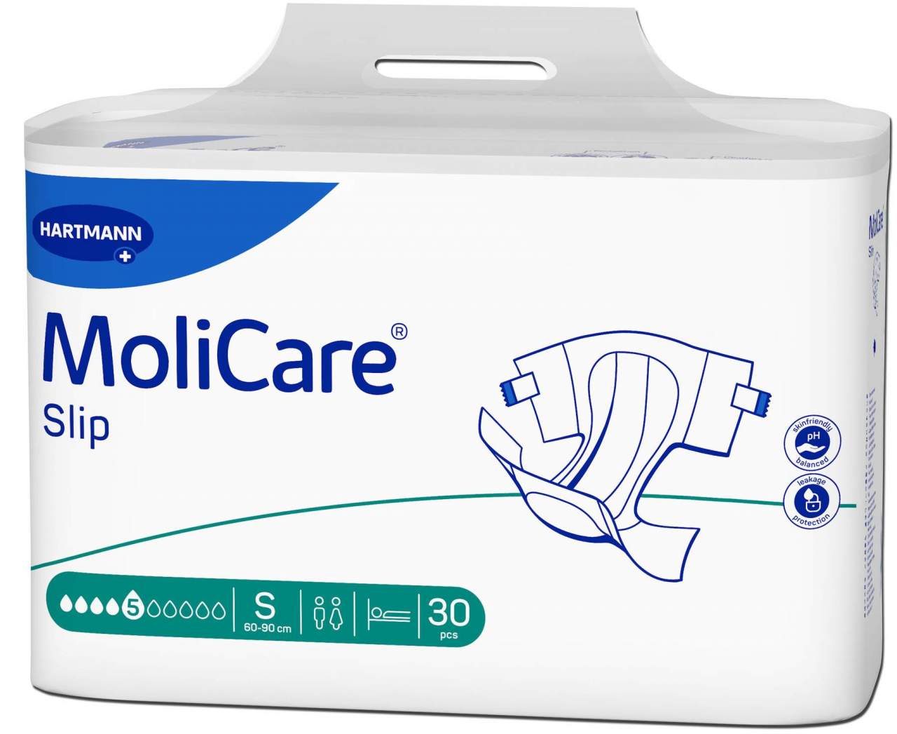 Bild von PAUL HARTMANN AG Inkontinenzslip MoliCare Slip 5 Tropfen S, 30 Stück, Packung