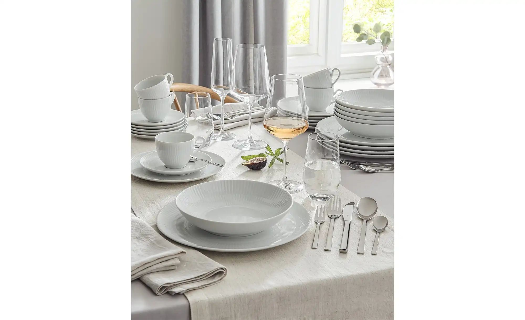 Bild von Seltmann Weiden Tafelservice »Geschirr-Set, 12 Teile, Amina«, (Set, 12 tlg., 6x Suppenteller rund 21 cm, 6x Speiseteller rund 27,5 cm), Made in Germany