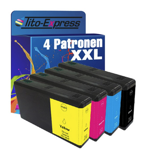 Bild von Tito-Express 4er Set Tintenpatronen für Epson Drucker