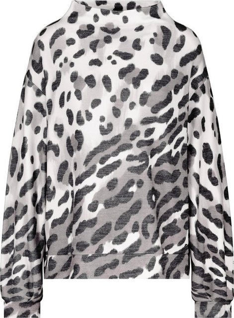 Bild von MONARI Damen Shirt mit Leo-Print Frozen Green Gemustert - 40