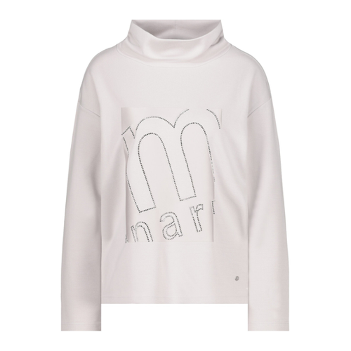 Bild von Monari Sweatshirt mit tonigem Satin (807584) stone