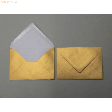 Bild von Blanke Briefhüllen Briefumschlag Briefumschläge 157x225mm (DIN C5) 100g/qm gummiert VE=100 Stück gold