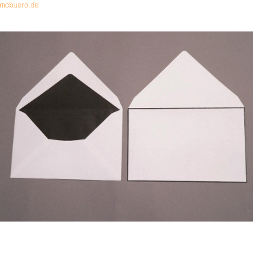 Bild von Blanke Briefhüllen Briefumschlag Trauerumschläge 120x191mm 100g/qm gummiert VE=100 Stück weiß halbmatt