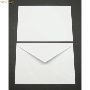 Bild von Blanke Briefhüllen Briefumschlag Briefumschläge 140x200mm (DIN E6) 90g/qm gummiert VE=500 Stück weiß