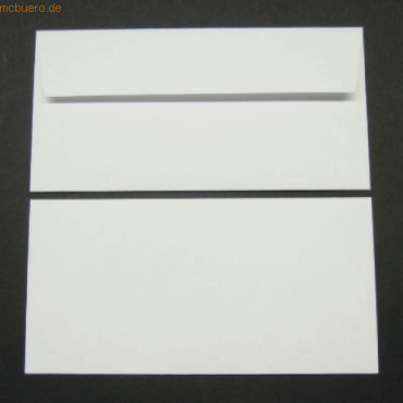 Bild von Blanke, Briefumschlag, Briefumschläge Conqueror Smooth CX22 DINlang 120g/qm HK VE=500 Stück diamantweiss (110 x 220 mm, 500 x)