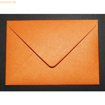 Bild von Blanke Briefhüllen Briefumschlag Briefumschläge 110x156mm 120g/qm gummiert VE=100 Stück glamour orange
